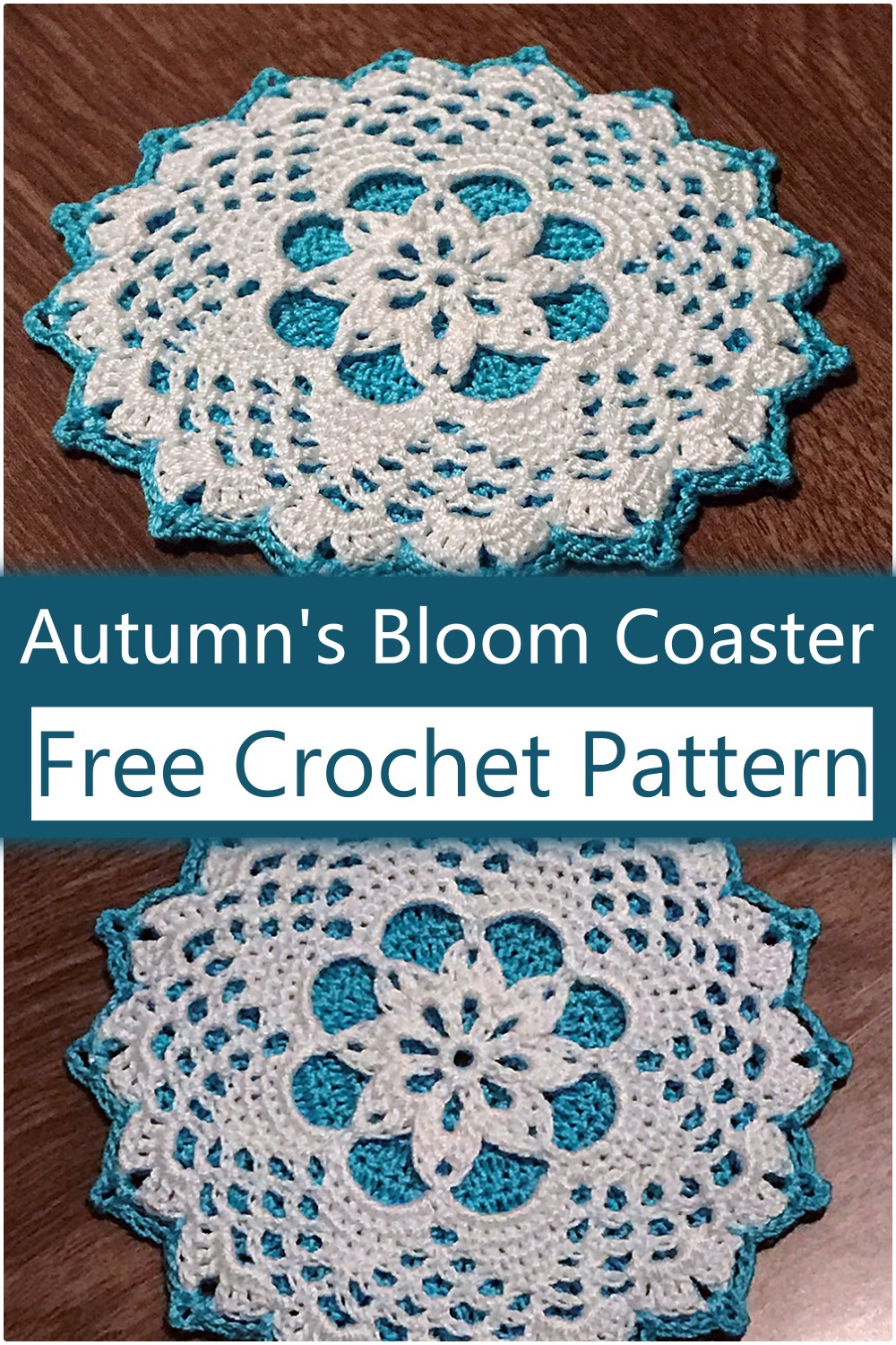  Crochet Autumn's Bloom Coaster