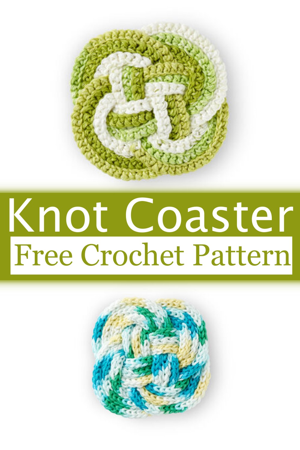 How To Crochet Coaster With Knot Pattern