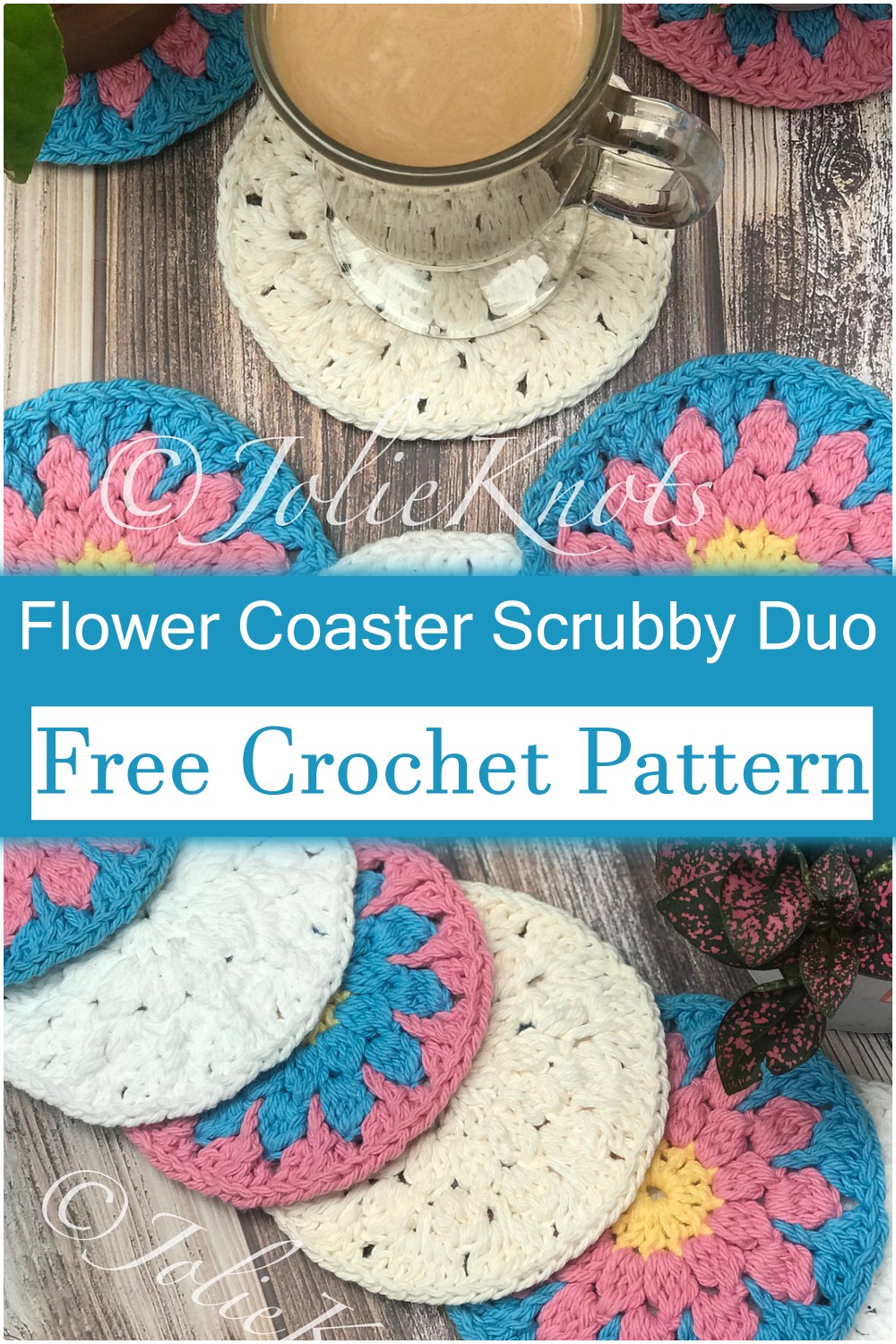 Flower Coaster/Scrubby Duo