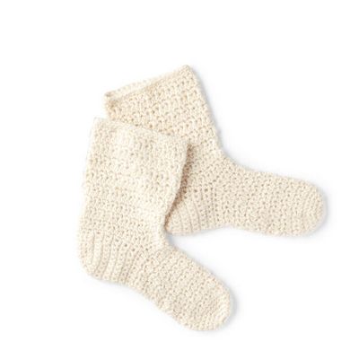 Free Crochet At Home Slouchy Socks Pattern