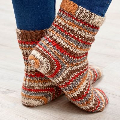 Free Crochet Cupid Socks Pattern
