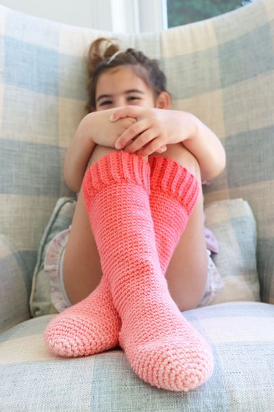 Kids Slipper Socks Crochet Pattern