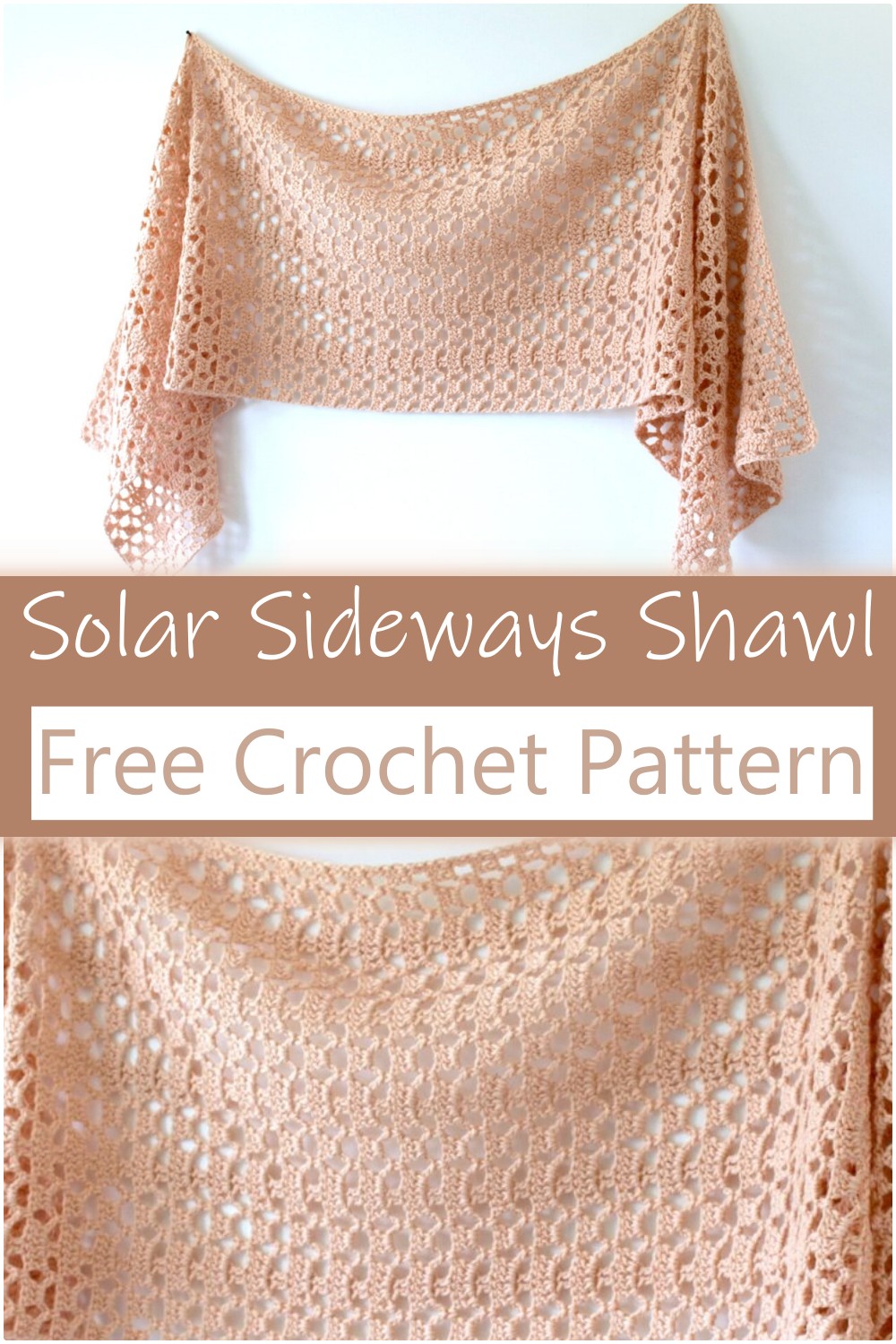 Solar Sideways Crochet Shawl Pattern
