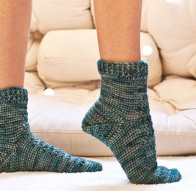 Spruce Crochet Socks Free Pattern