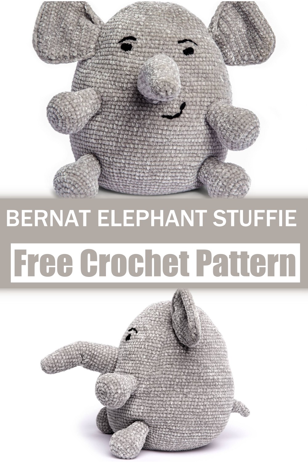BERNAT CROCHET ELEPHANT STUFFIE