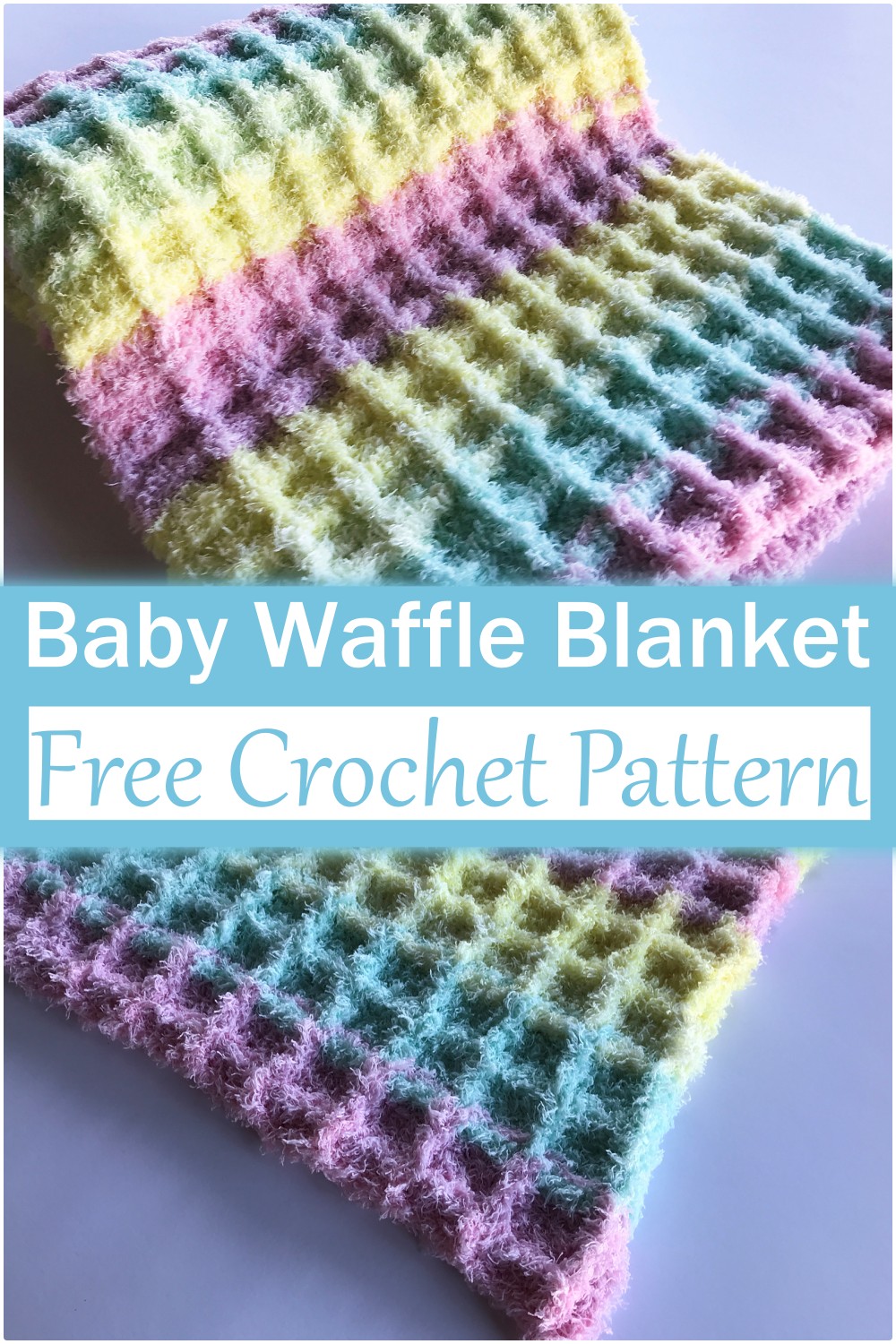 Crochet Baby Waffle Blanket