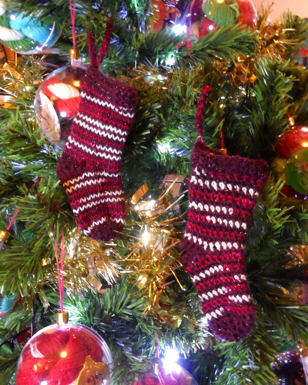 Crochet Christmas Mini Stocking