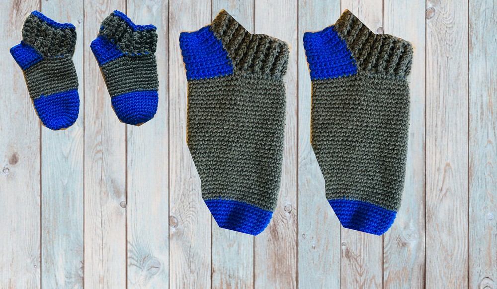 Crochet Men’s Sock’s