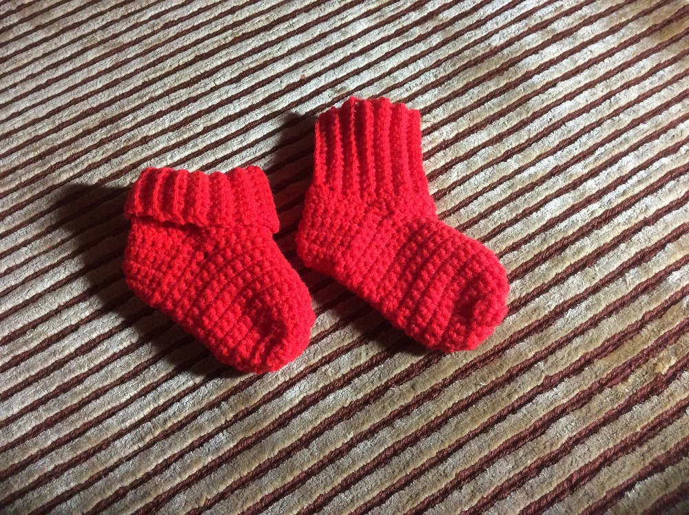 Crocheted Baby Socks