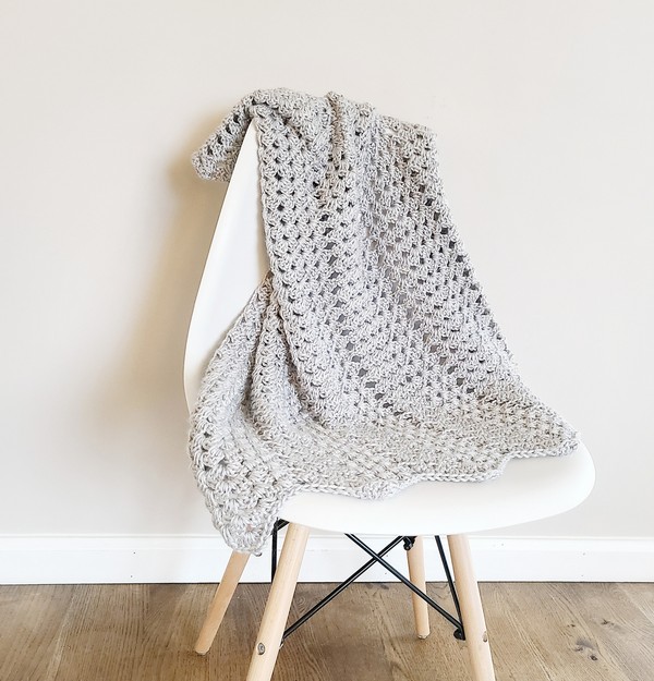 Free Crochet Henley Ripple Granny Blanket