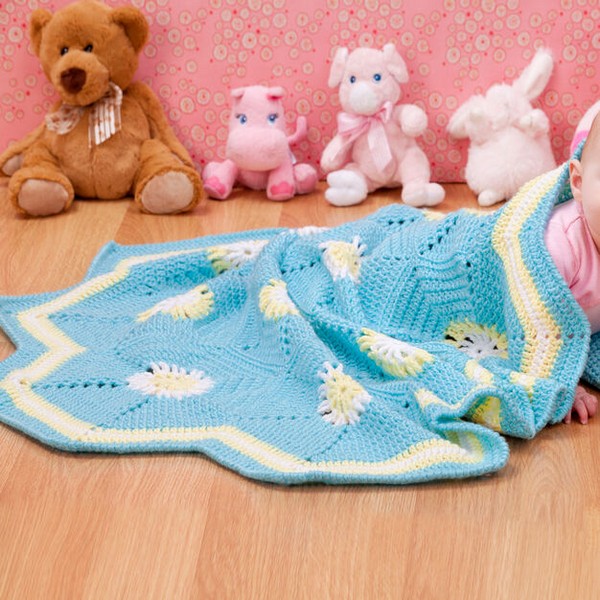 Hexagon Baby Blanket Free Pattern