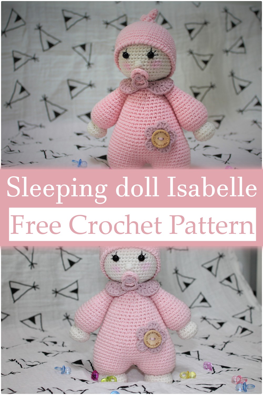 Crochet Sleeping doll Isabelle