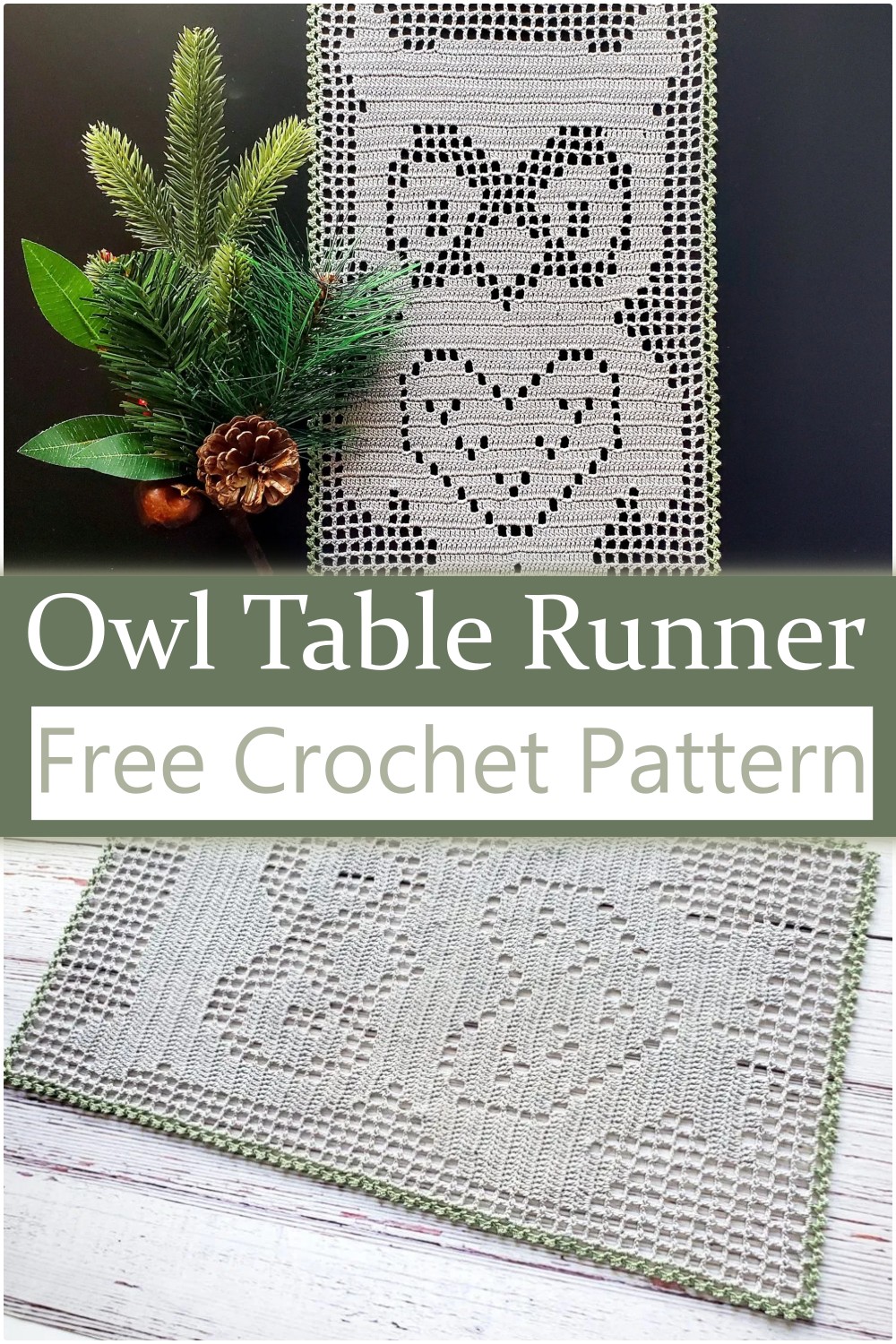 Crochet Owl Table Runner Idea