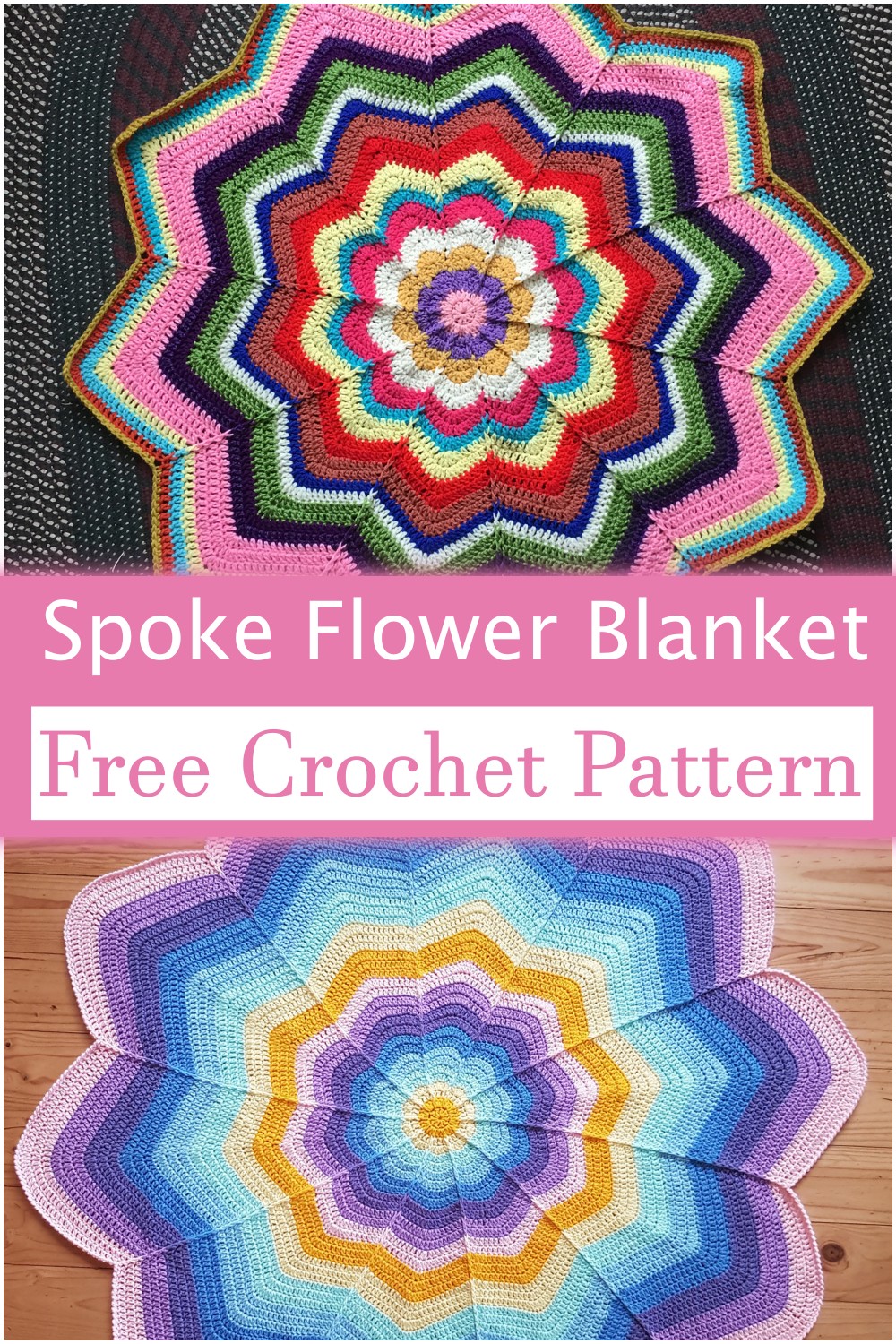 Spoke Flower Blanket q