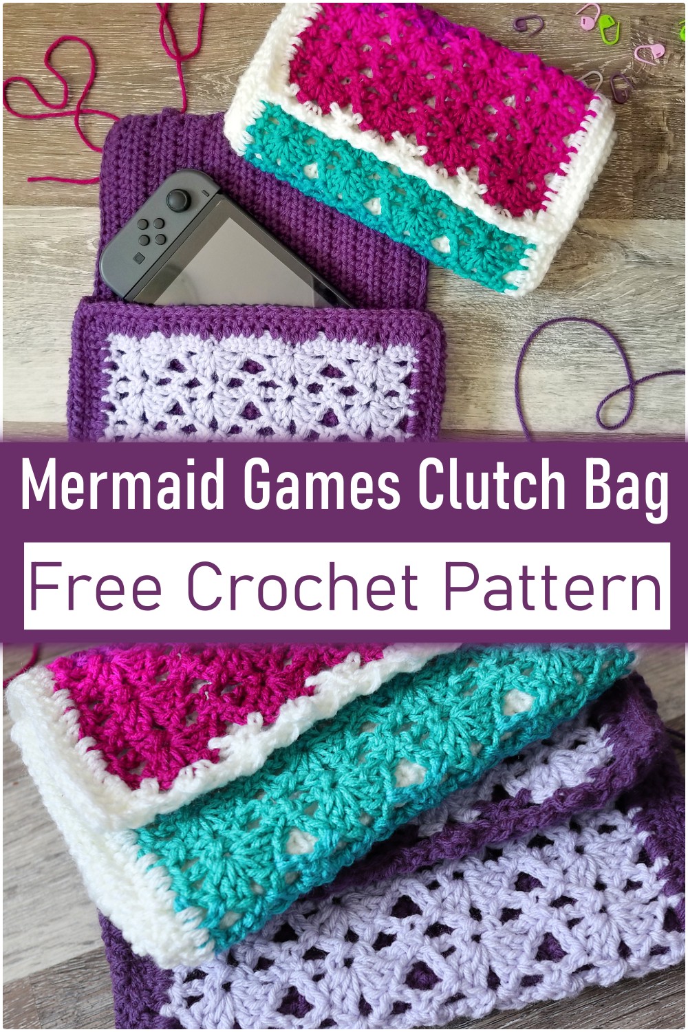 Mermaid Games Clutch Bag