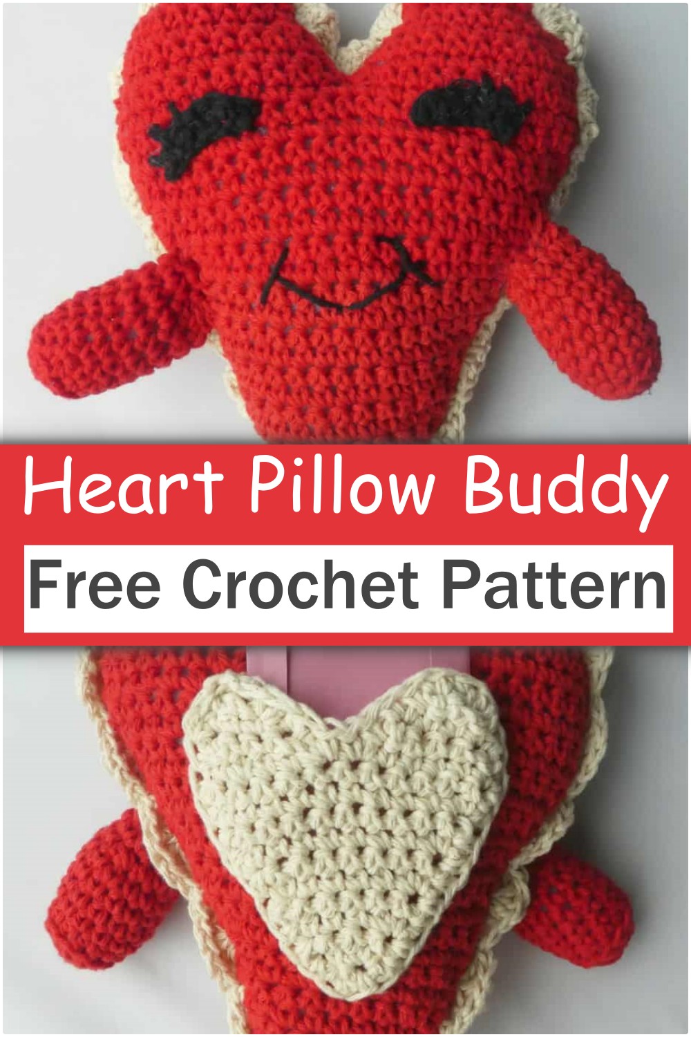Heart Crochet Pillow Buddy Idea