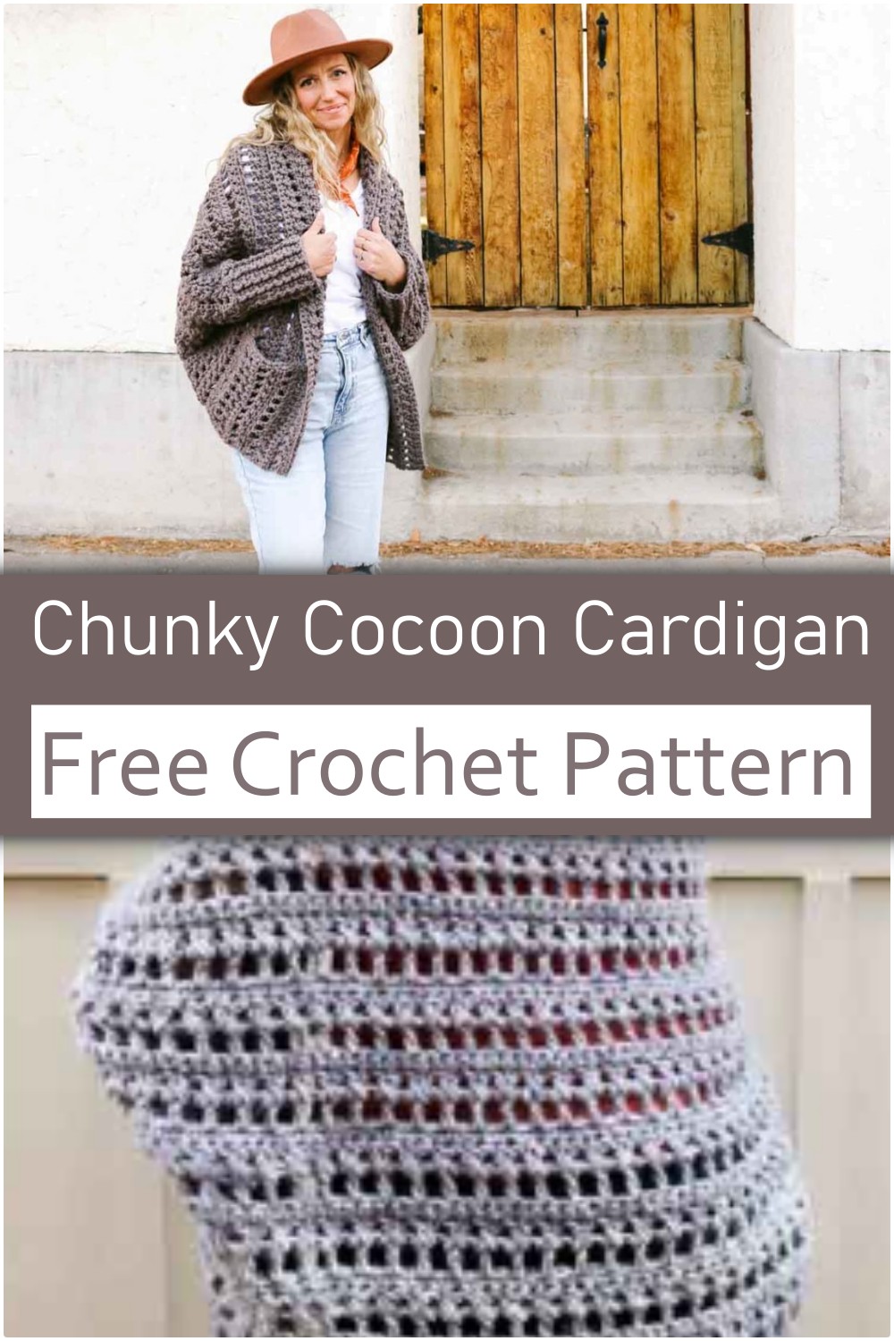 Chunky Cocoon Cardigan Crochet Pattern