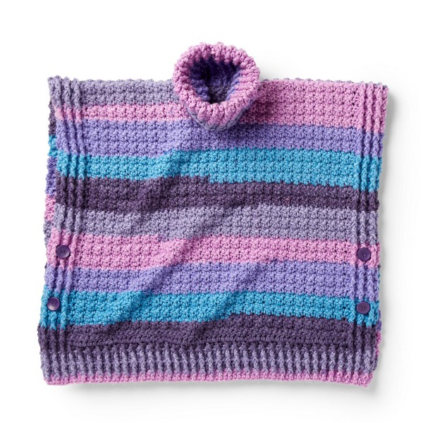 Cozy Adult Turtleneck Crochet Poncho