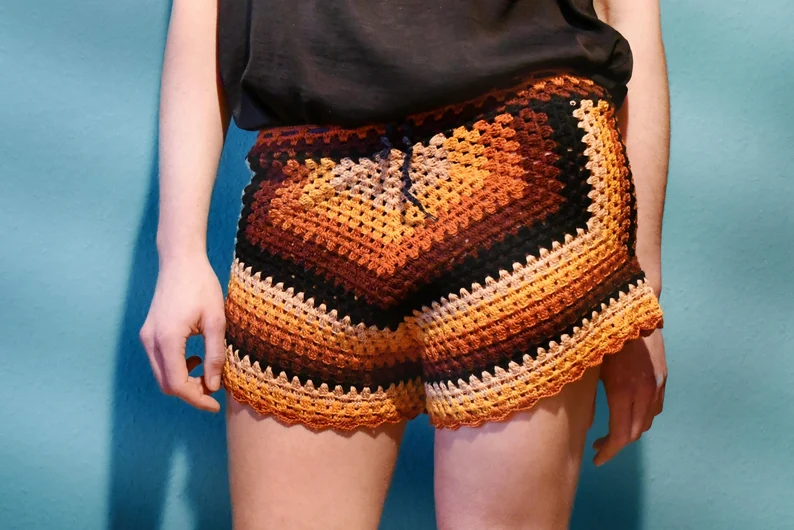 Crochet Shorts Made Of Rescued Yarn