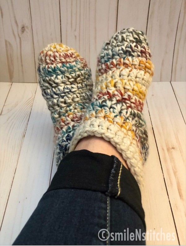 Crochet Warmest Slipper Socks