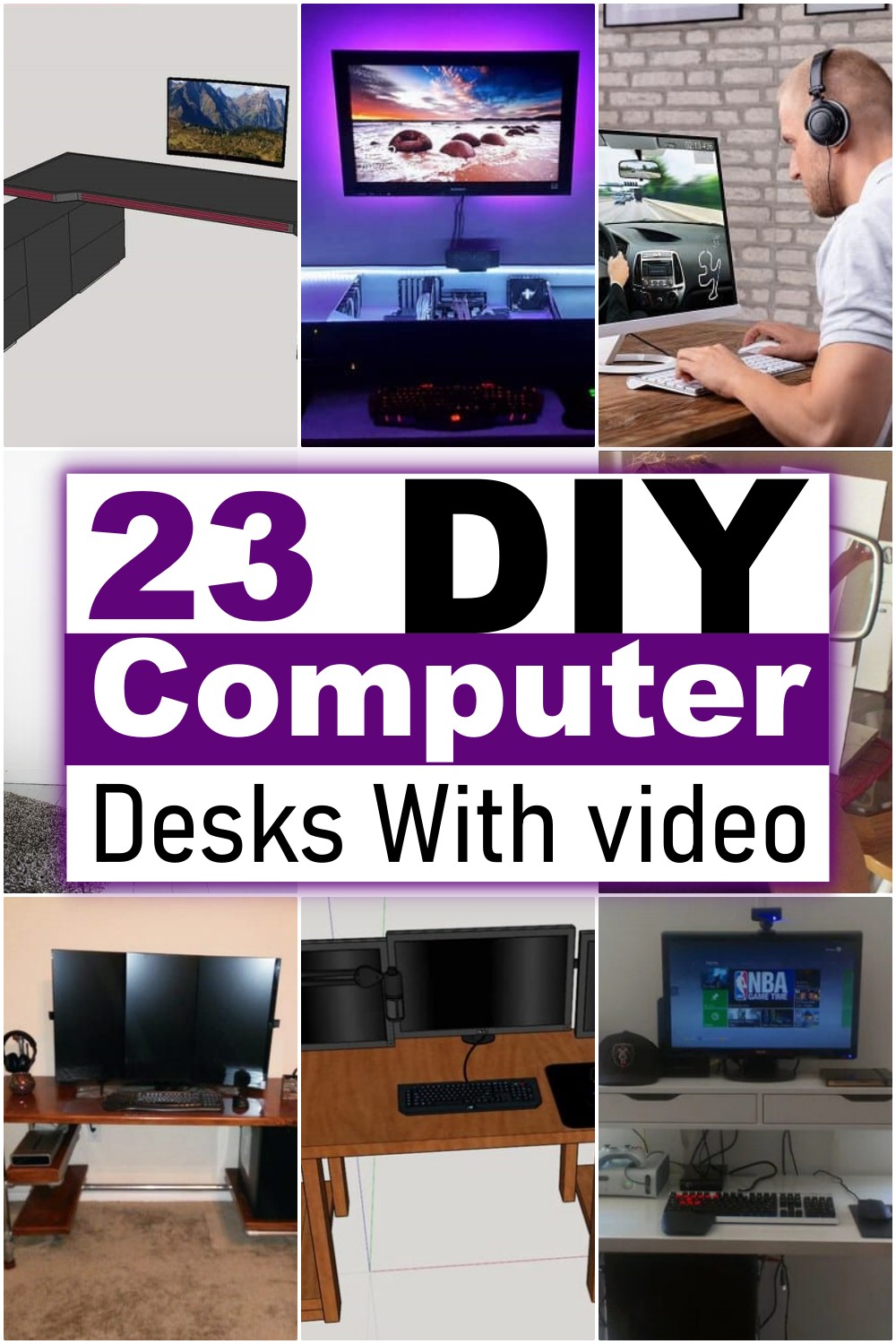 DIY Computer Desks With video