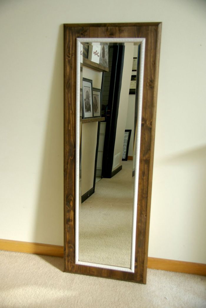 DIY Floor Mirror Frame