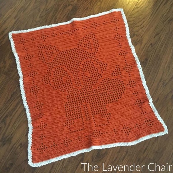 Filet Fox Blanket Pattern