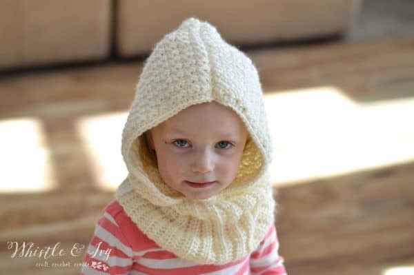 Free Crochet Toddler Hooded Cowl