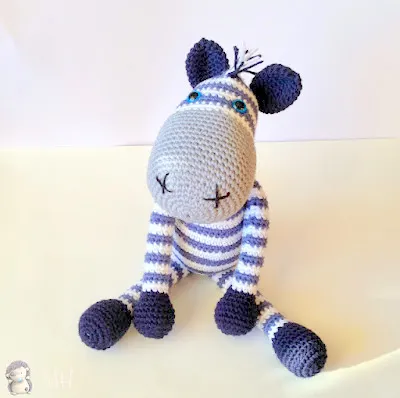 Zebra Amigurumi Doll Crochet Pattern