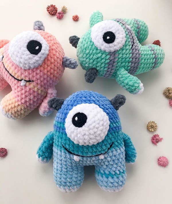 Crochet Monster Toy Free Pattern