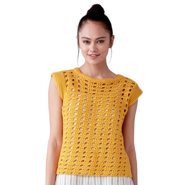 Free Yellow Crochet Top Pattern