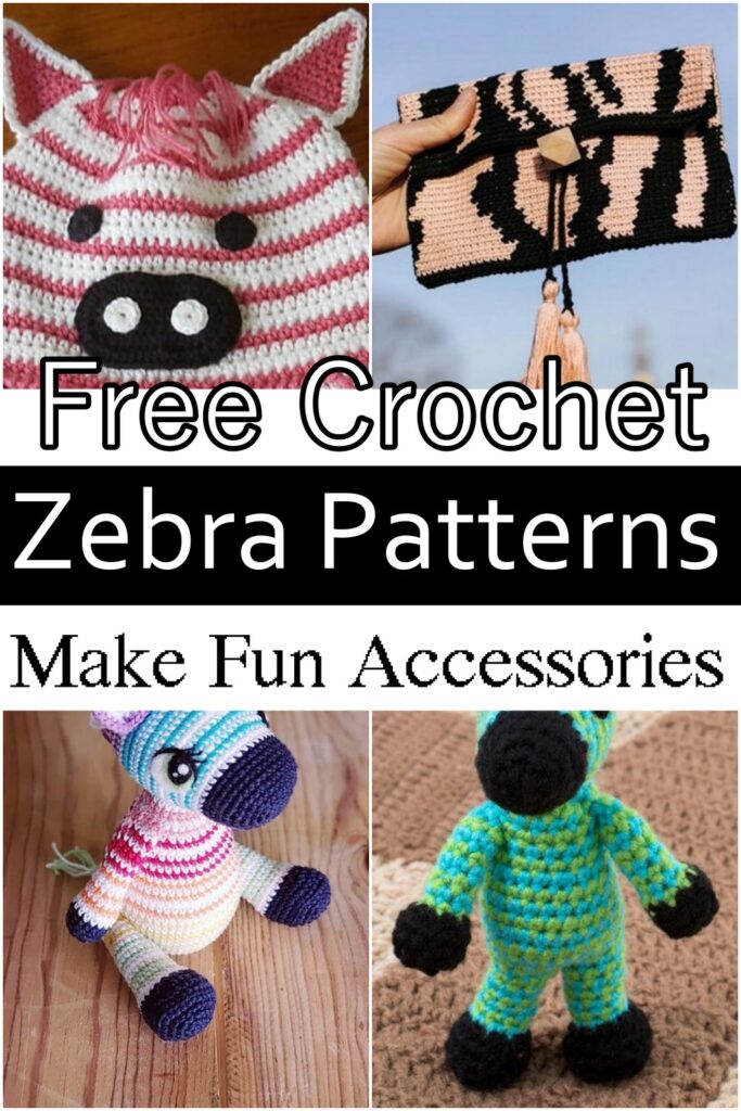 30 Free Crochet Zebra Patterns To Make Fun Accessories - DIY Crafts