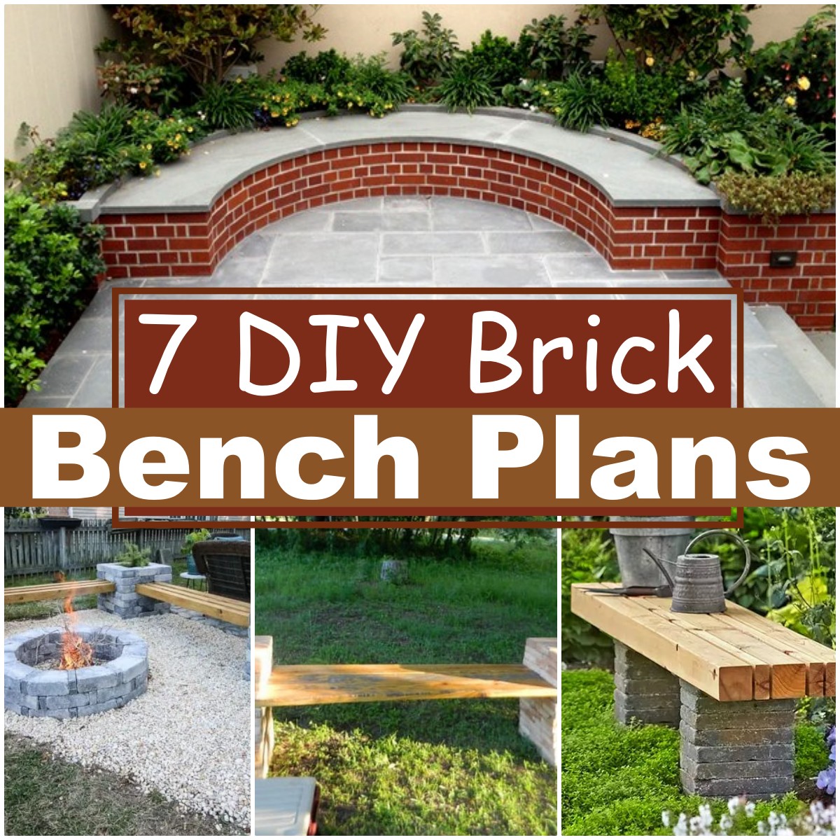 7 DIY Brick Bench Plans DIY Crafts