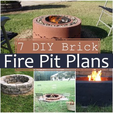 7 DIY Brick Fire Pit Plans