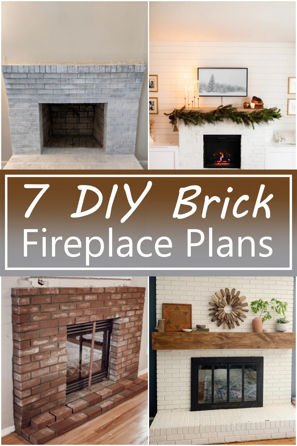 DIY Brick Fireplace Plans