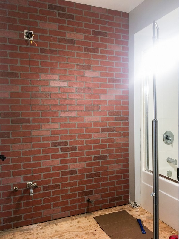 DIY Faux Brick Wall Plan