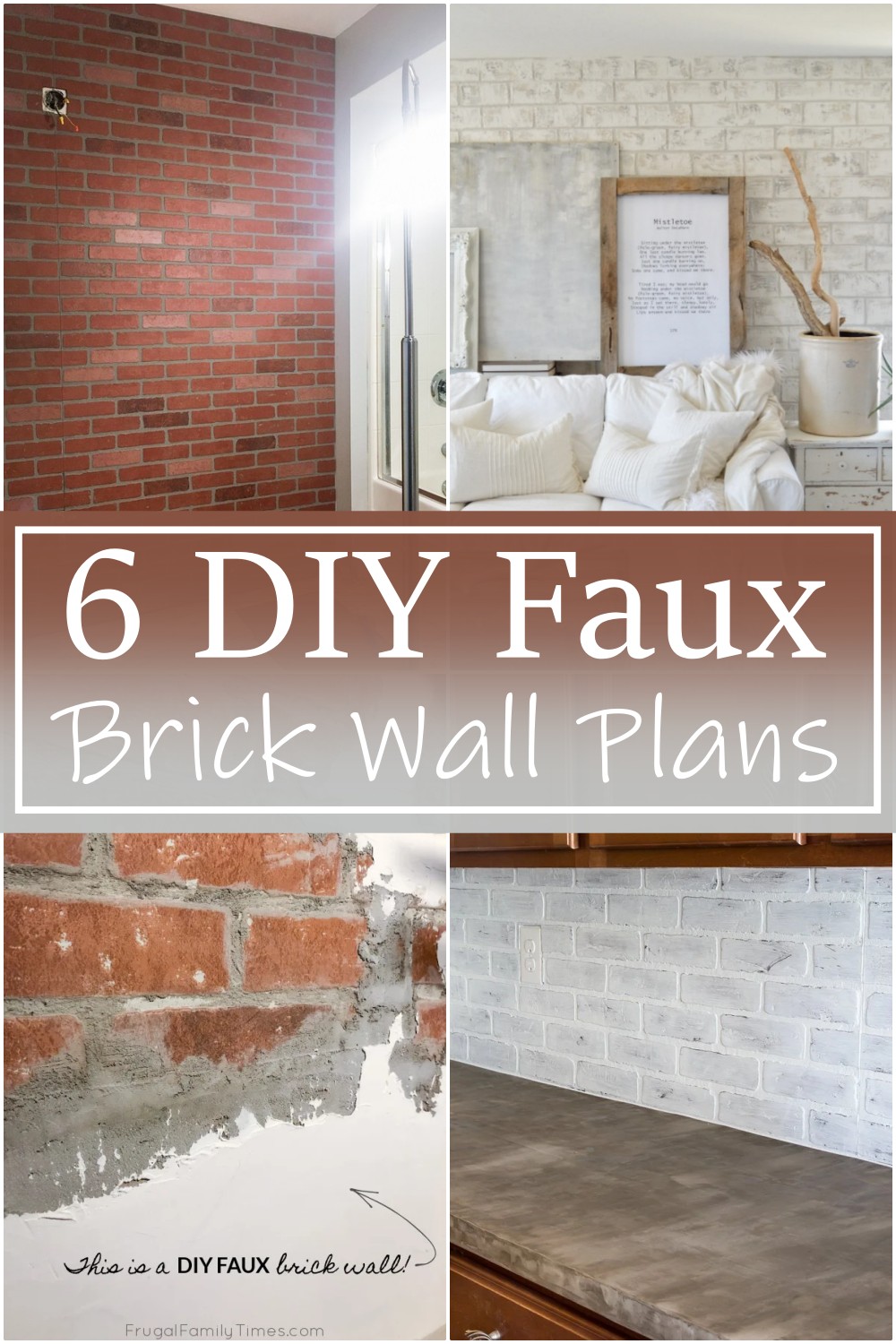 DIY Faux Brick Wall Plans