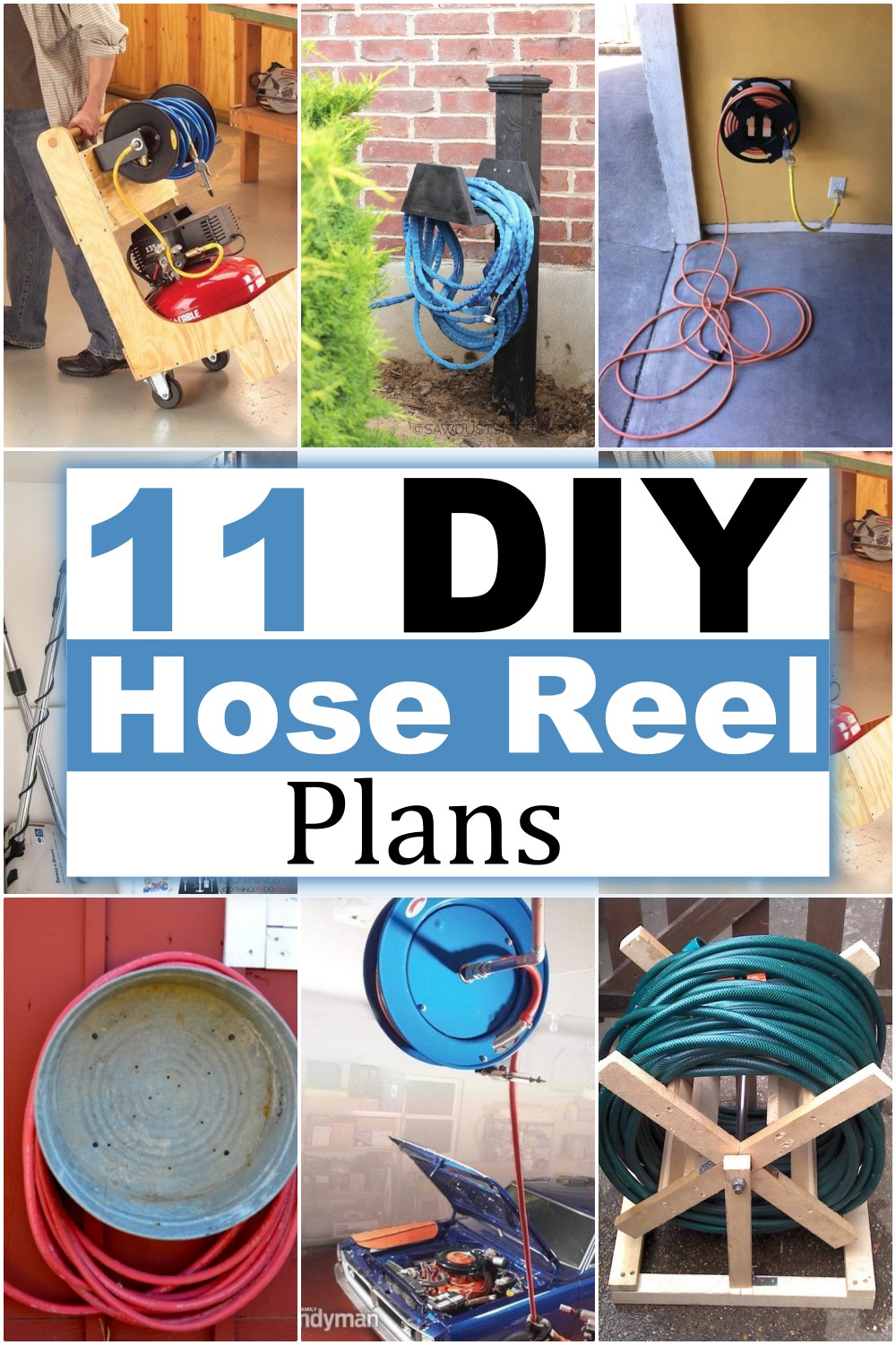  DIY Hose Reel Plans