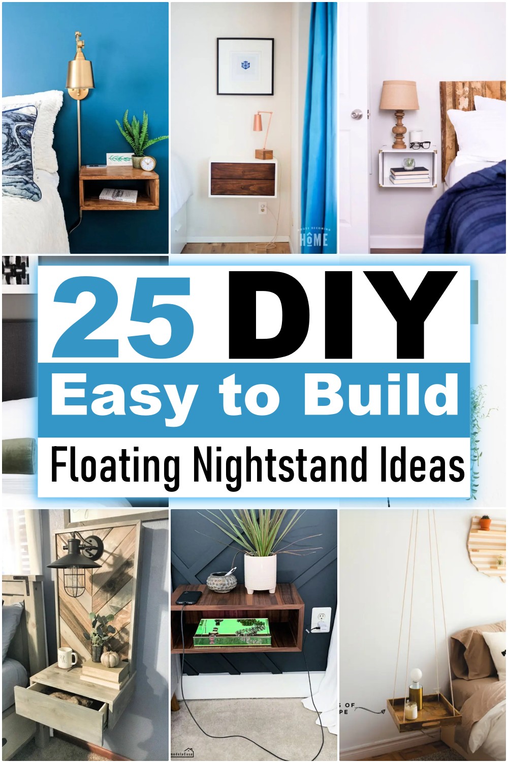 Easy to Build DIY Floating Nightstand Ideas