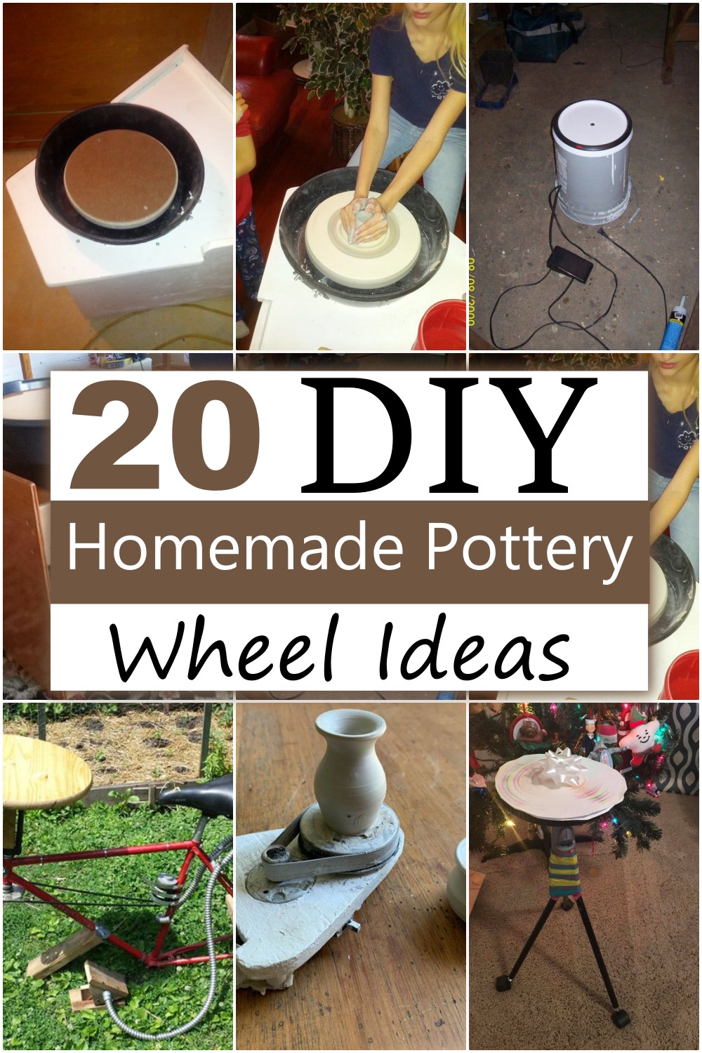 Homemade DIY Pottery Wheel Ideas