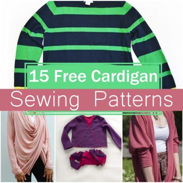 15 Free Cardigan Sewing Patterns
