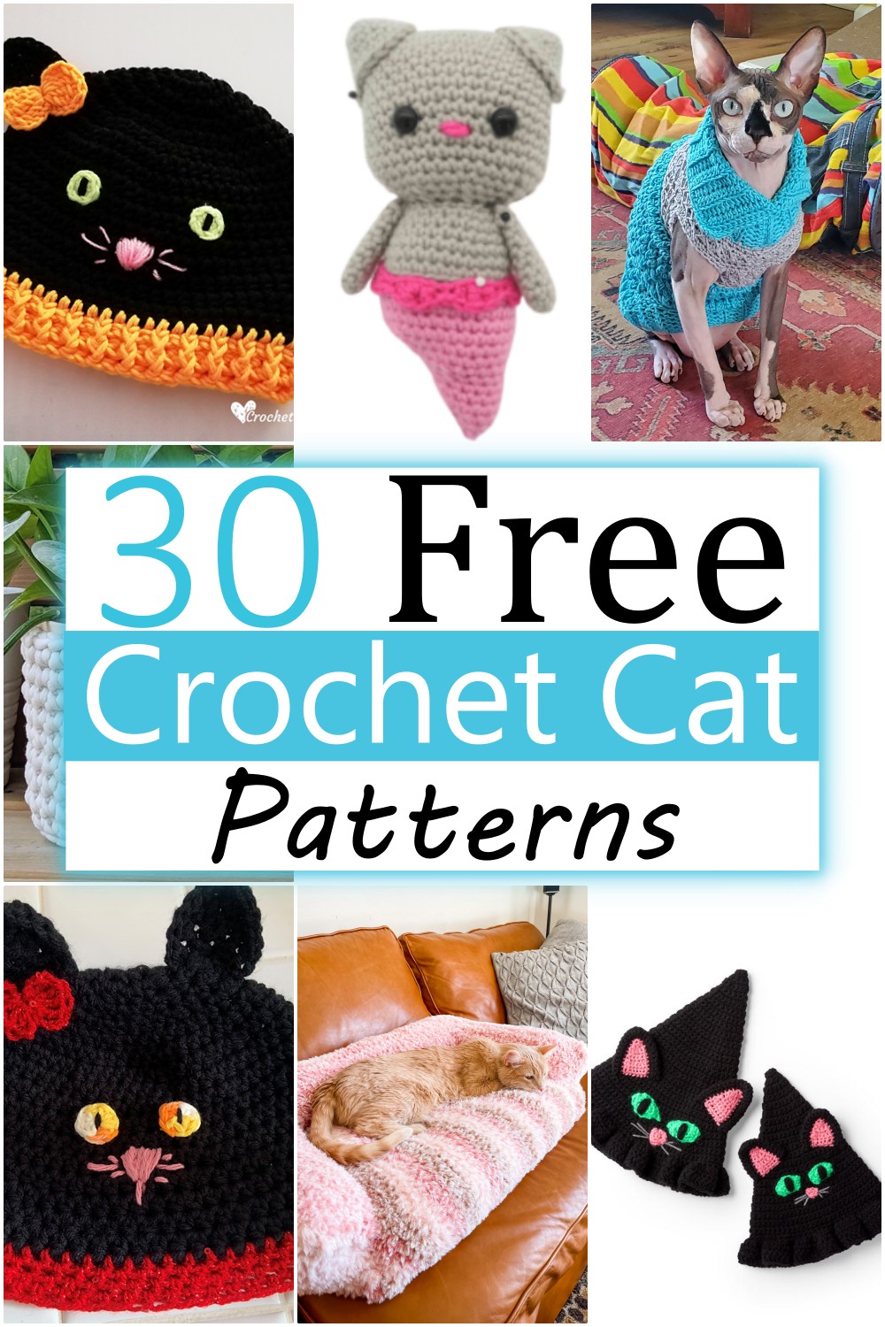 30 Free Crochet Cat Patterns In 2022