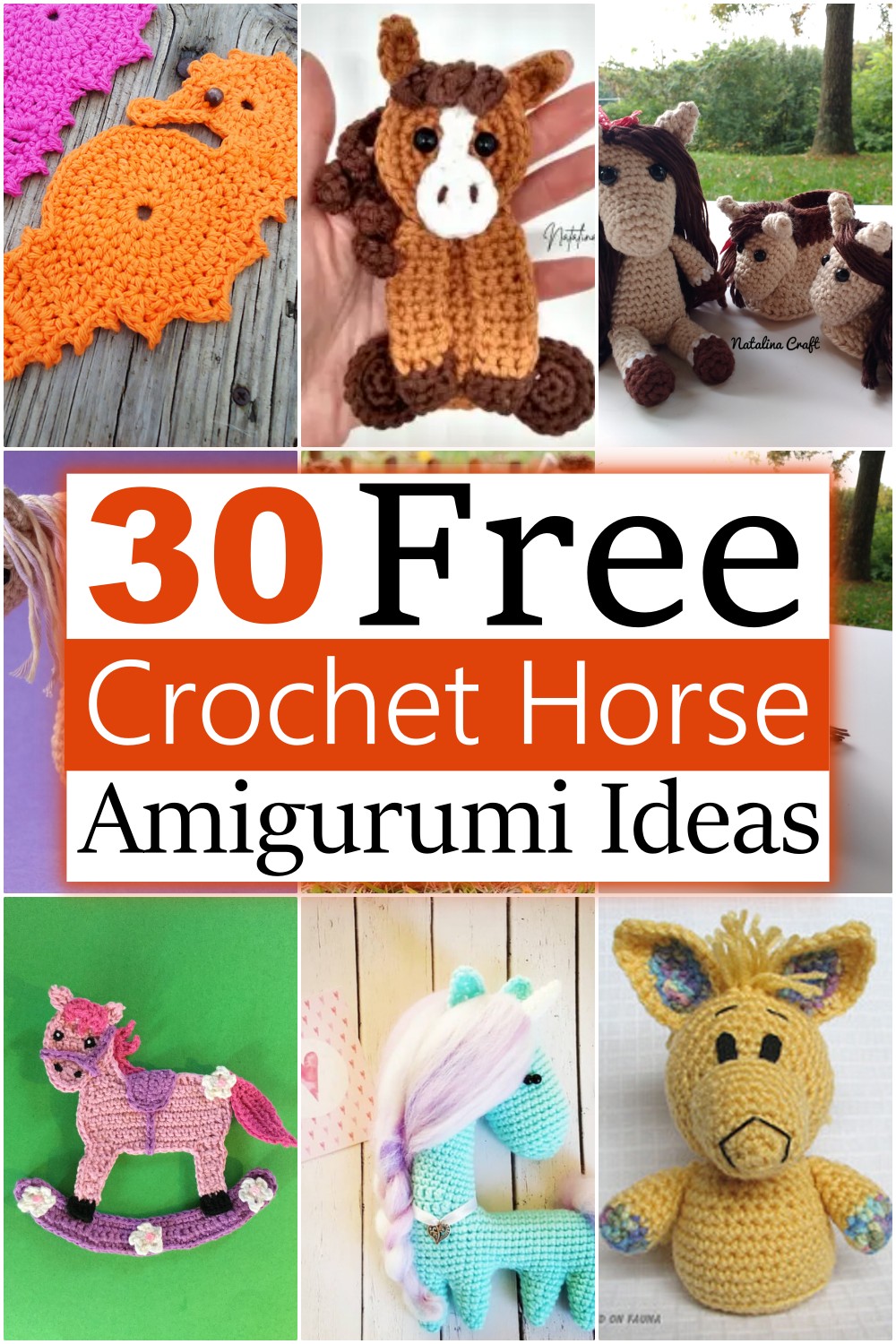 30 Free Crochet Horse Patterns - Amigurumi Ideas