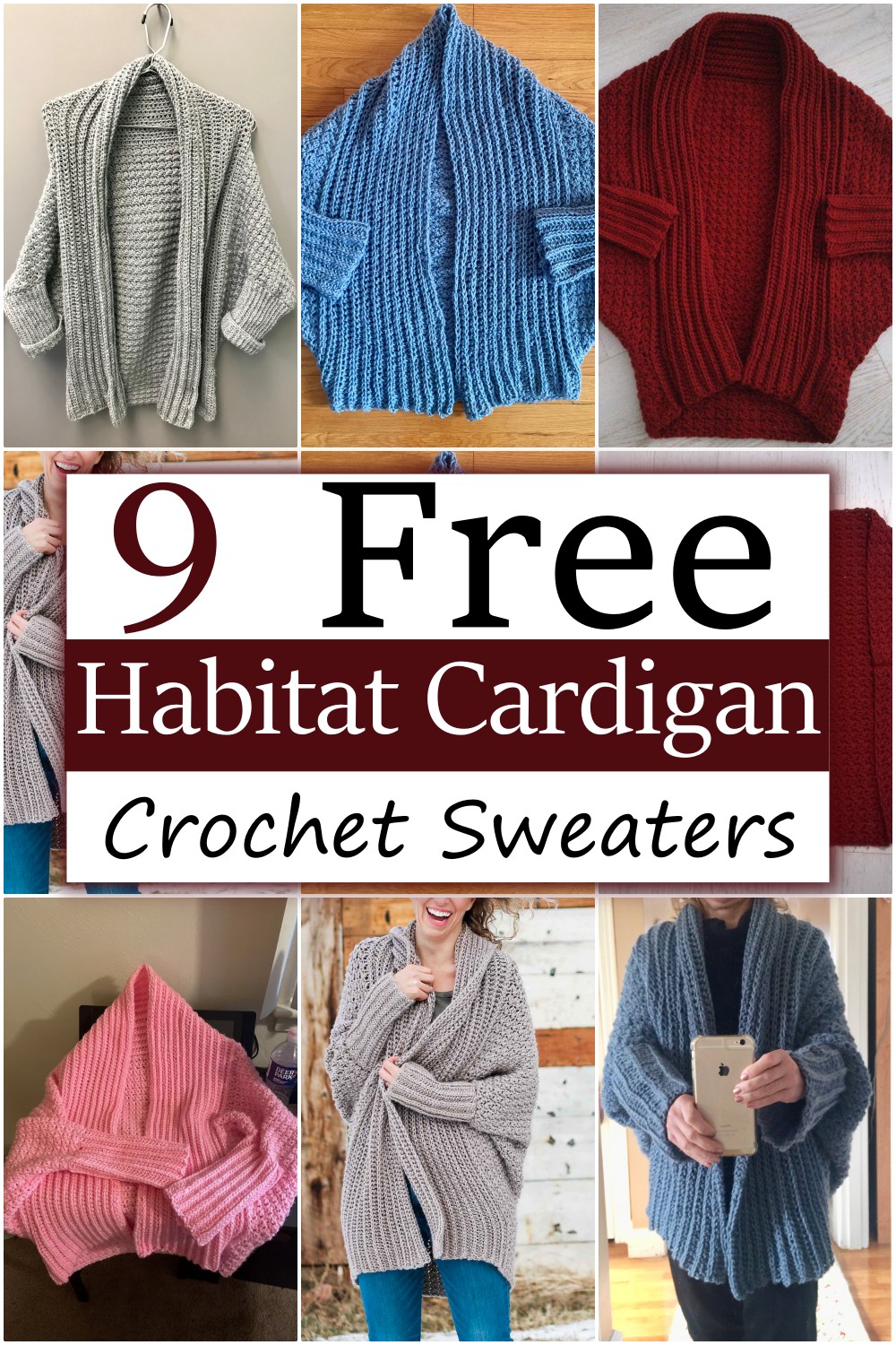 9 Habitat Cardigan Patterns - Crochet Sweaters