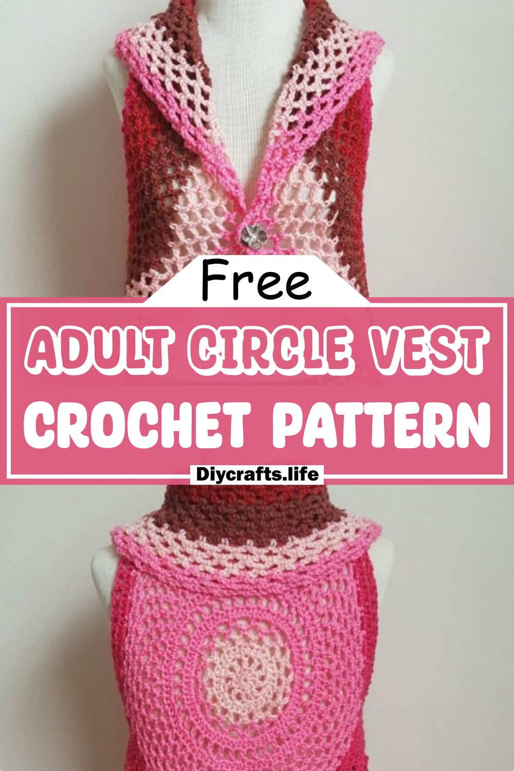 Adult Circle Vest Crochet Pattern