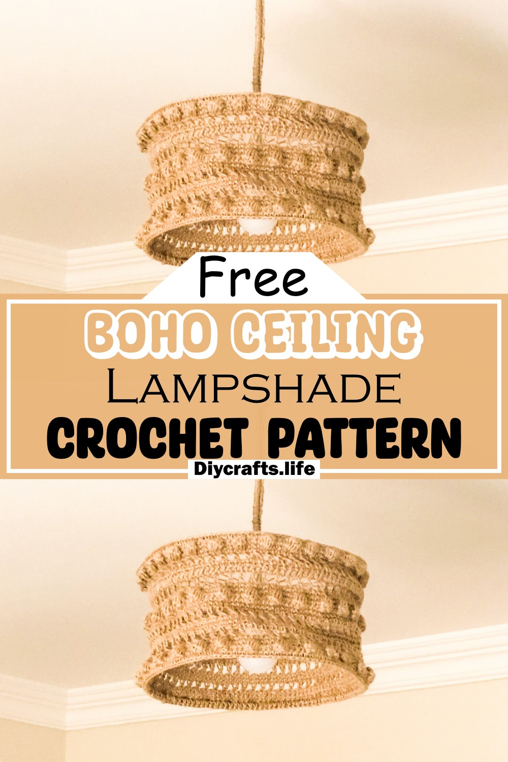 Boho Ceiling Lampshade pattern