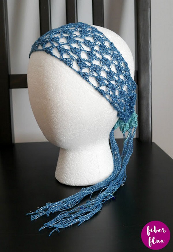 Boho Head Scarf Pattern With Video Tutorial