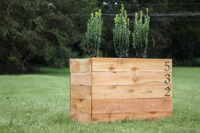 Cedar Rectangular Planter Box Plan