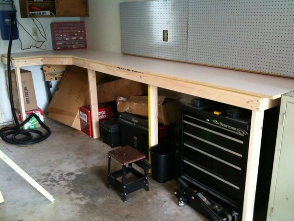Cheap And Easy Garage Workbench Plan