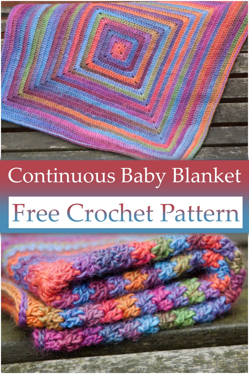 Continuous Double Crochet Baby Blanket Pattern